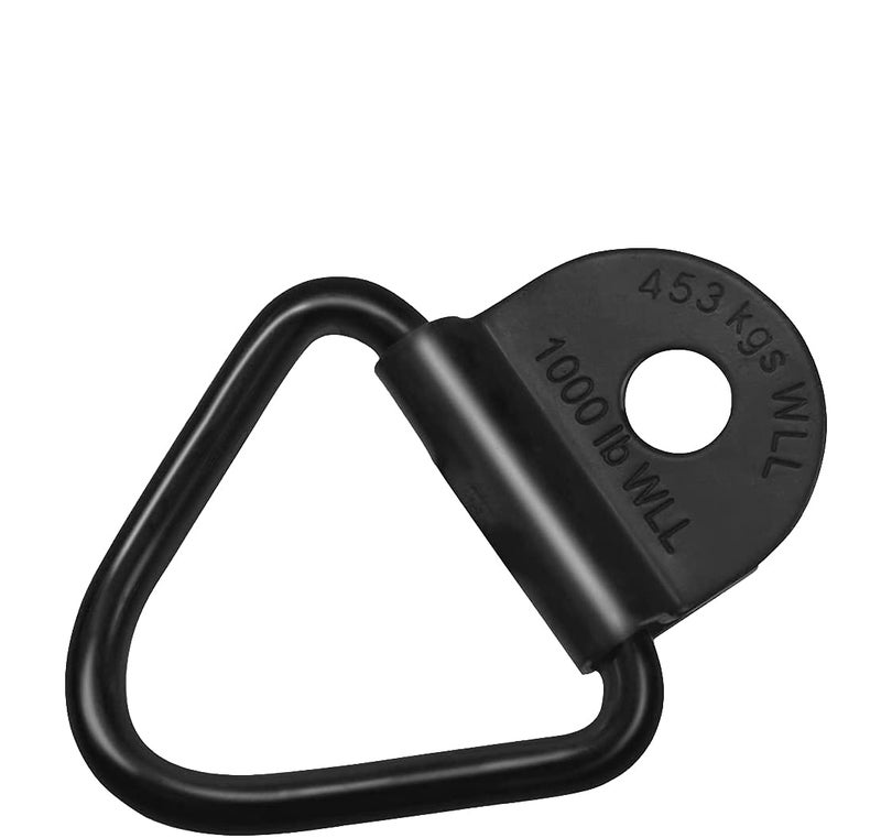 Sporthfish Cargo Tie-Down Anchors,8-Pack Black Steel V-Ring Bolton Trailer Cargo Tie Down,for Trailers,Trucks and Warehouses Replacement for D-Ring Plastic Flush Mount Pan Fitting Tie Down - Image 4